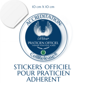 Stickers adhérent officiel CellRelease® 10x10cm